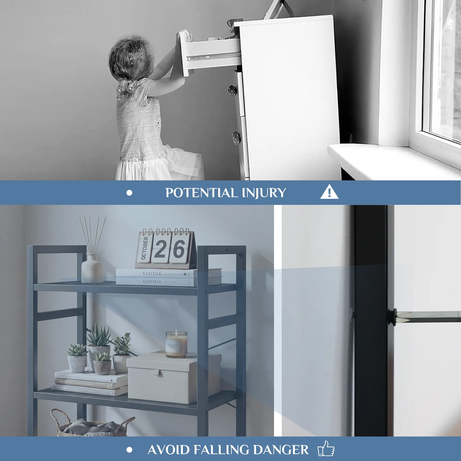 modern shelf aesthetic