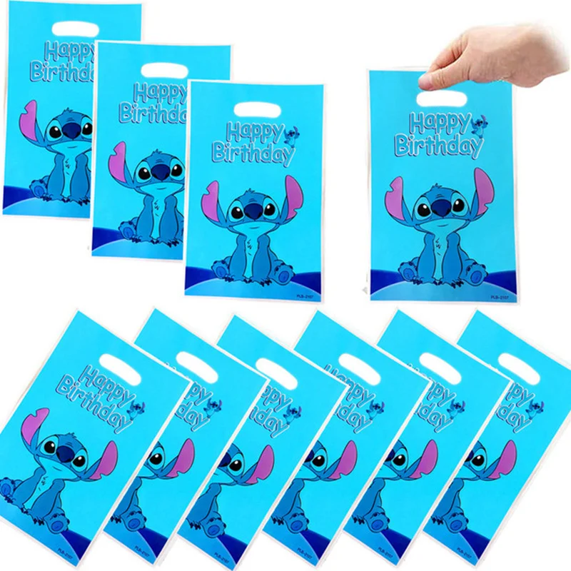 Description Picture 2 of item10/50pcs Pink Lilo&Stitch Gift Bag Candy Loot Bag Cartoon Theme Party Festival Event Birthday Decoration Favor Party Supplies