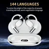 AI translation headset, bone conduction wireless headset, real-time translation in 144 languages, intelligent noise cancellation 5