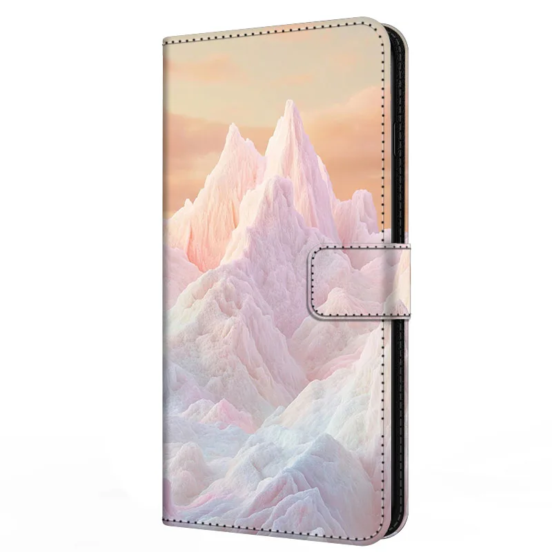 Magnetic Pink Leather Wallet Case - Book Style Flip Cover