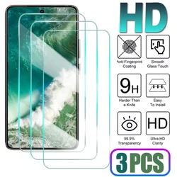 Premium Set of 3 Tempered Glass Screen Protectors - Tempered Glass (Samsung A20)