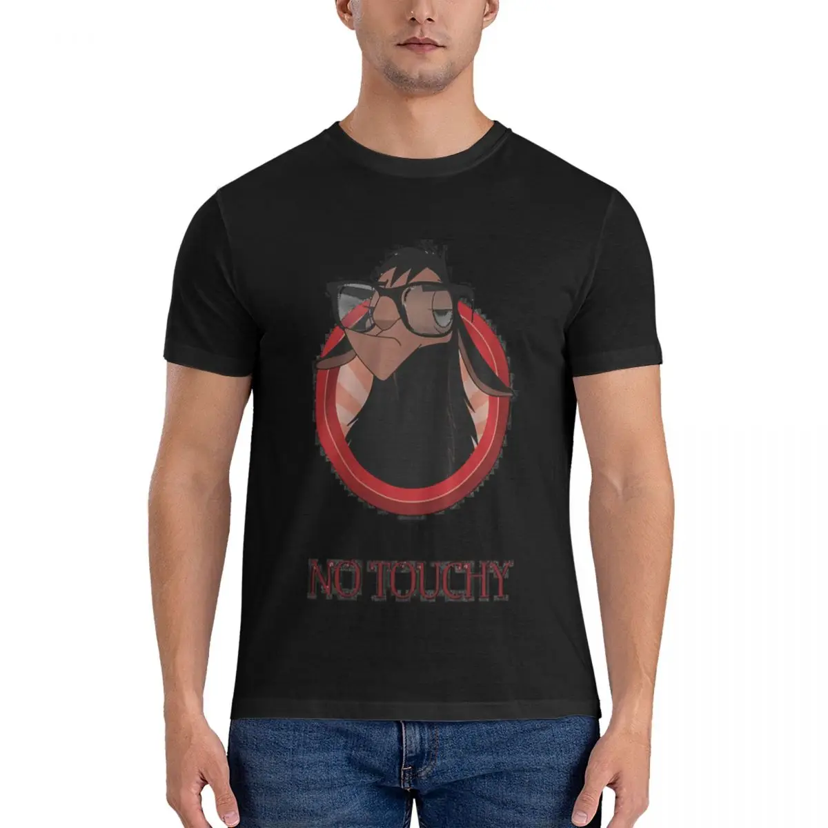 Мужская Базовая футболка с коротким рукавом, без прикосновения