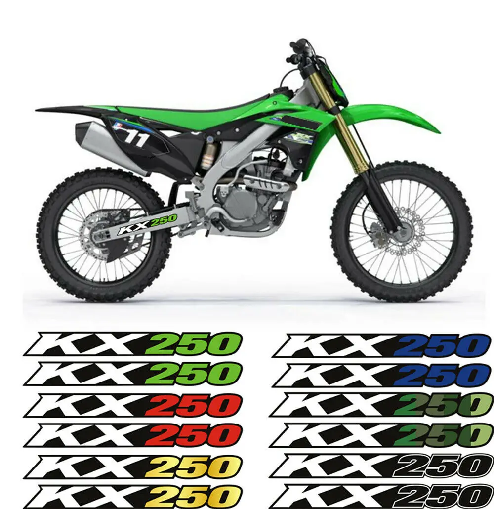 Swingarm Reflection Stickers Decals Stripes For KAWASAKI KX250 KX 250R 250X 250F