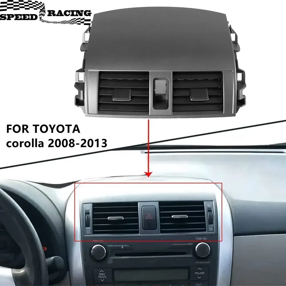 55670-02160 Center Dash A/C Outlet Air Vent Panel fit for Toyota Corolla 08-13 Conditioning Outlet Panel Grille Cover55663-02060