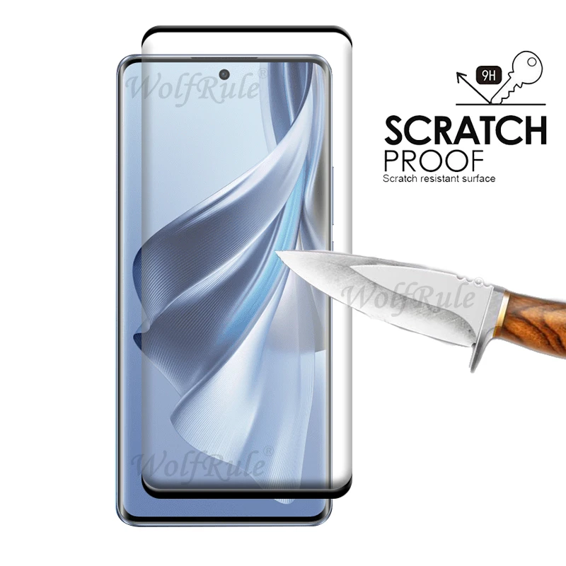 4-in-1 Für Reno 10 5G Glas OPPO Reno 10 Pro 5G Gehärtetes Glas Volle Abdeckung Gebogene 9H HD Screen Protector Für Reno 10 Objektiv Glas – Detail 2