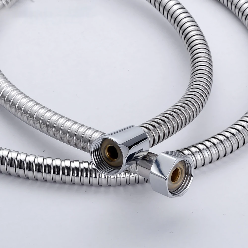 Shower hose plumbing hose 1.5m stainless steel shower hose explosion-proof rain nozzle water electroplated metal