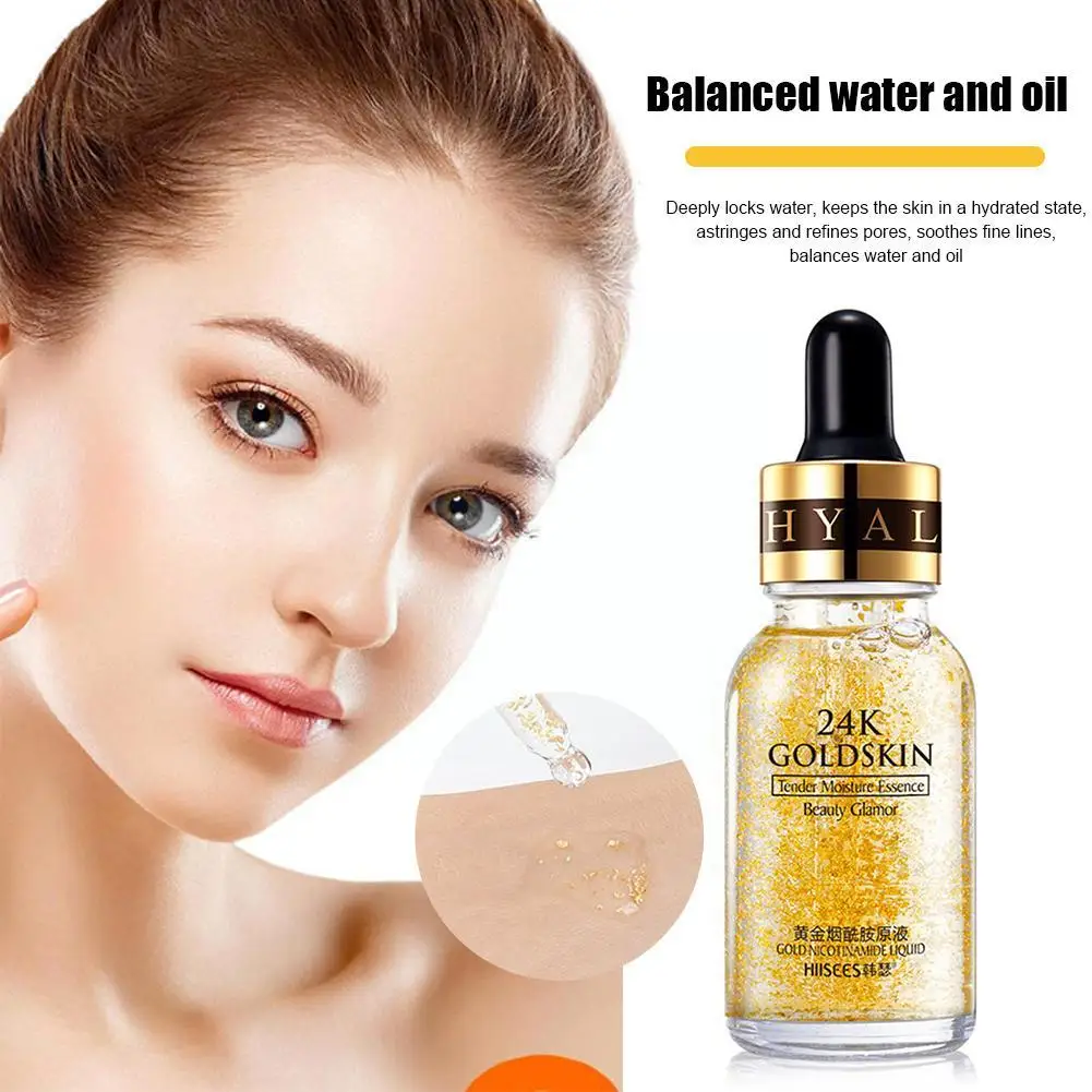 

Nicotinamide Whitening Serum Skincare Hyaluronic Acid For Face Collagen 24k Gold Anti-wrinkl Moisturizing Facial Serum Skin E0Q2