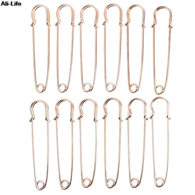 Safety Pins Large Heavy Duty Safety Pin Blanket Pins 3 inch Brooch Pin  Stainless Steel Wire Safety Pin Bulk Pins for Blankets - AliExpress