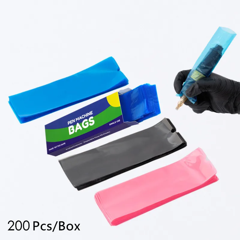 Tattoo pen covers 100pcs Tattoo Machine Pen Sleeves Disposable Dustproof Protection Bags
