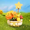 New Pokemon Building Block Pikachu Charmander Squirtle Model Toy Home Decoration Plant Potted Flower Brick Girl Toy Child Gift 6