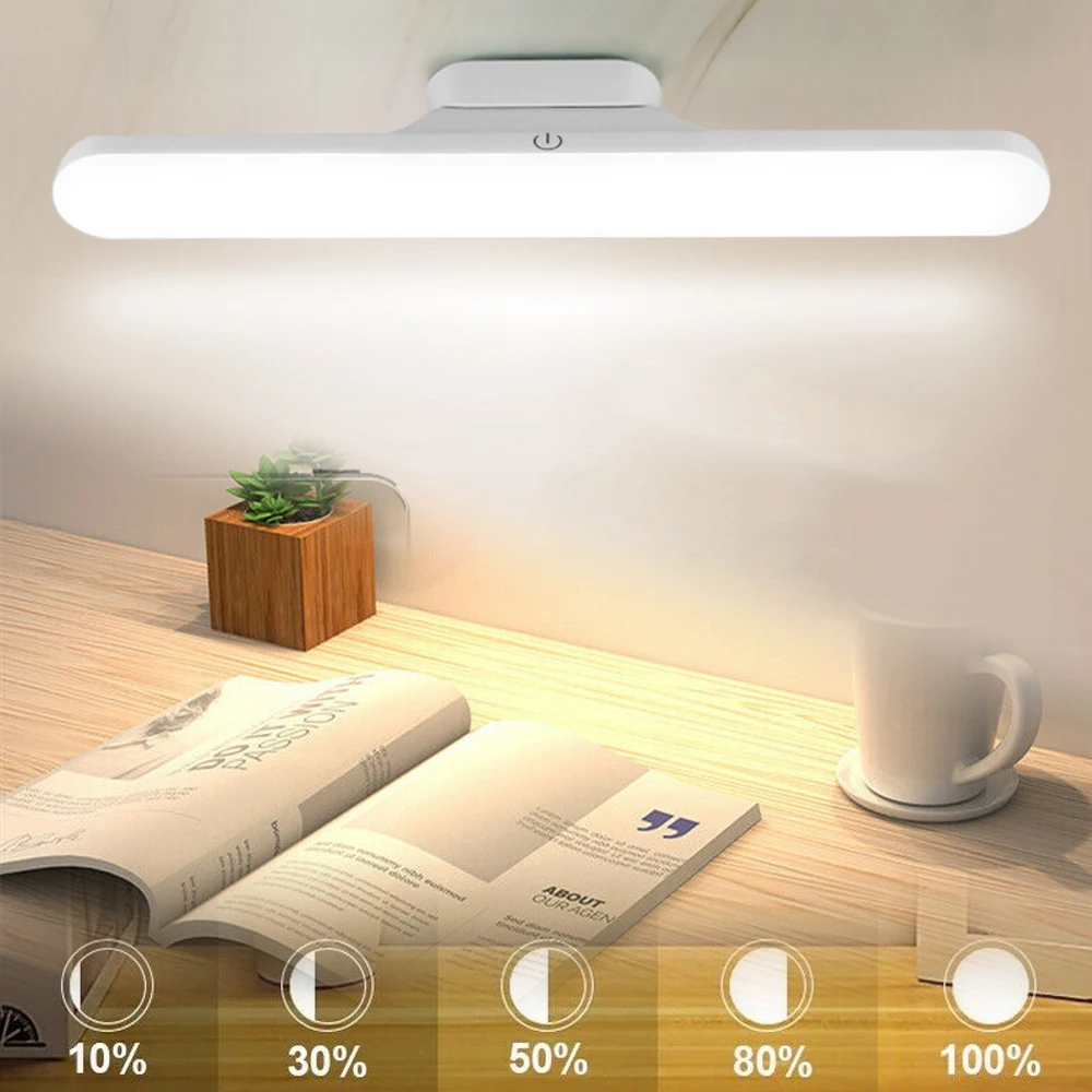 Magnetic Reading Desk Lamp Stepless Dimming Hanging Study LED Table Night Light