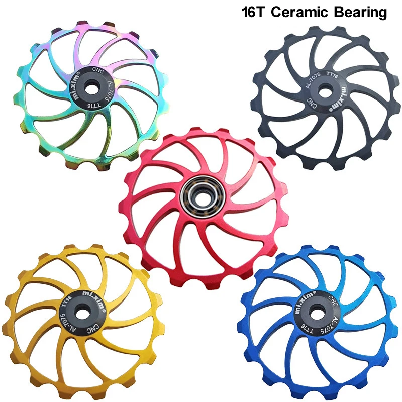 Mtb 16t Jockey Wheel Ceramic Bearing Mountain Road Folding Bike 12