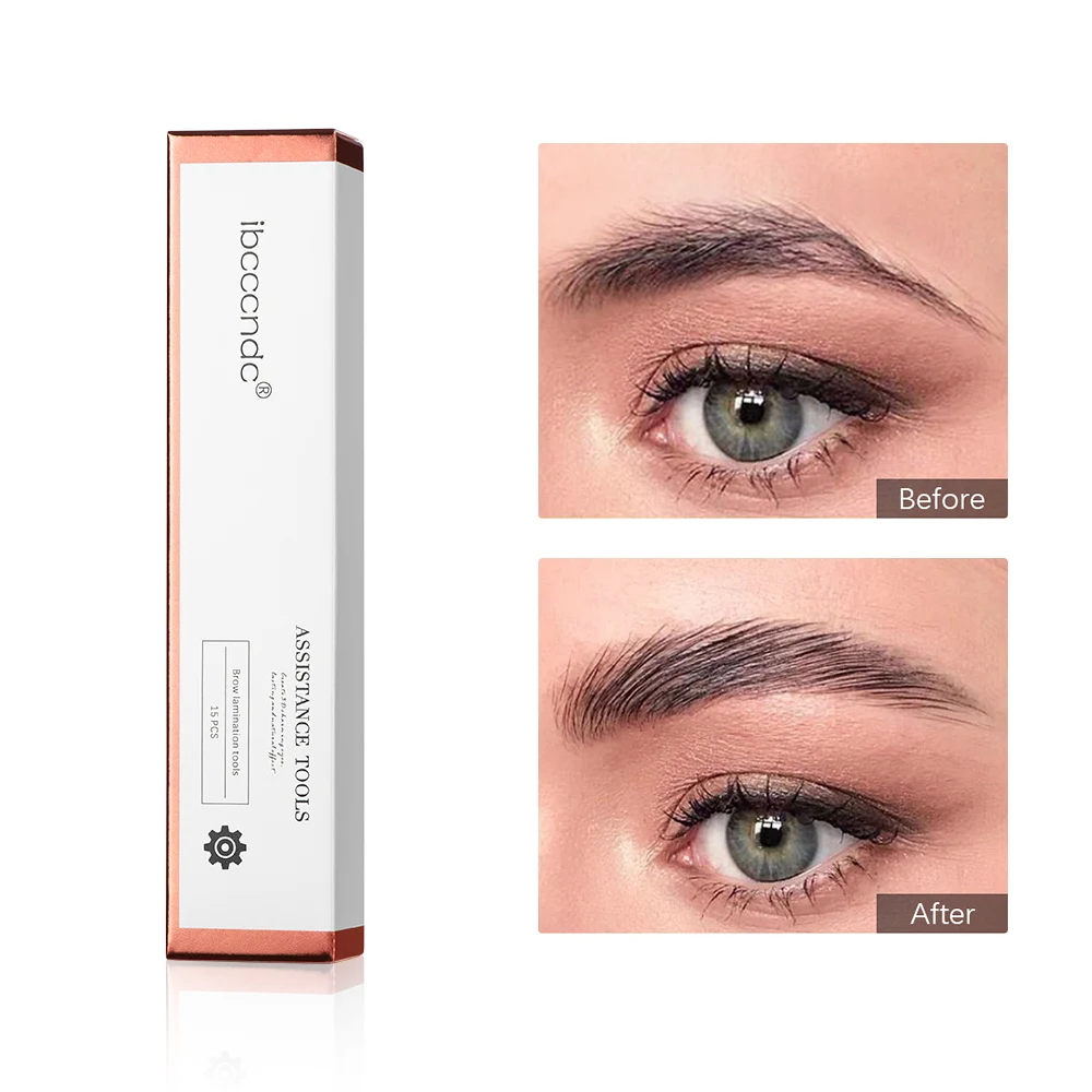 2 in 1 set eyebrow lamination and eyebrow tinting kit, eyebrow lifting kit with tint and plastic wrap 3