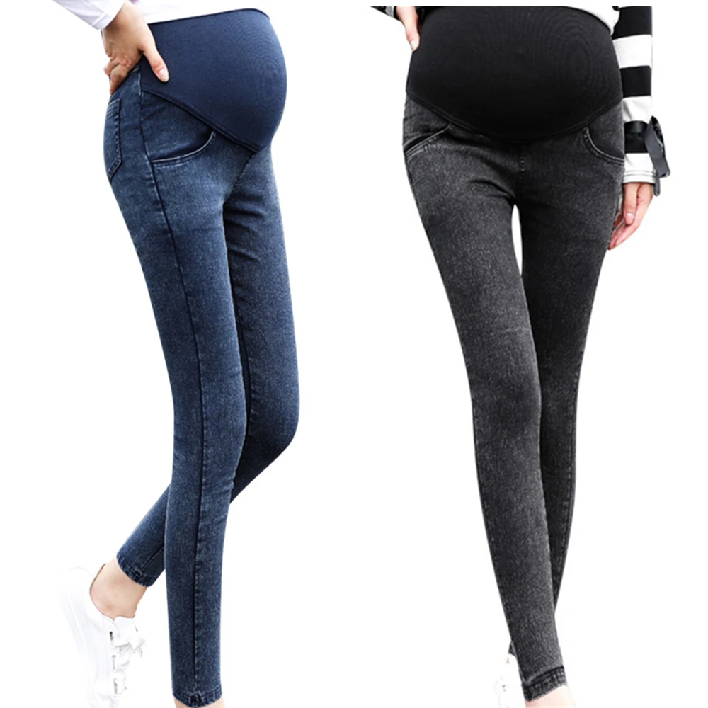 Pantalones vaqueros de maternidad para mujer, ropa de embarazo, pantalones negros embarazadas, pantalones de lactancia|Pantalones y pantalones pirata| AliExpress