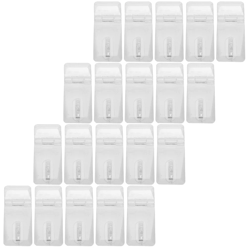 

10 Sets Transparent Lock Doorlock Plastic Hasp Latches Buckle DIY PC Buckles