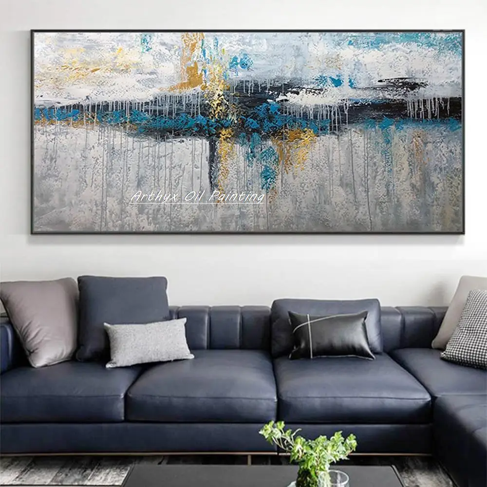 

Arthyx,Large Size,Handmade Thick Texture Abstract Oil Painting On Canvas,Modern Home Decoration Wall Art,Picture For Living Room