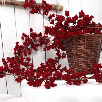 1 piece of simulated wealth fruit vine Christmas party, indoor home, hanging fireplace decoration, flower wreath decoration