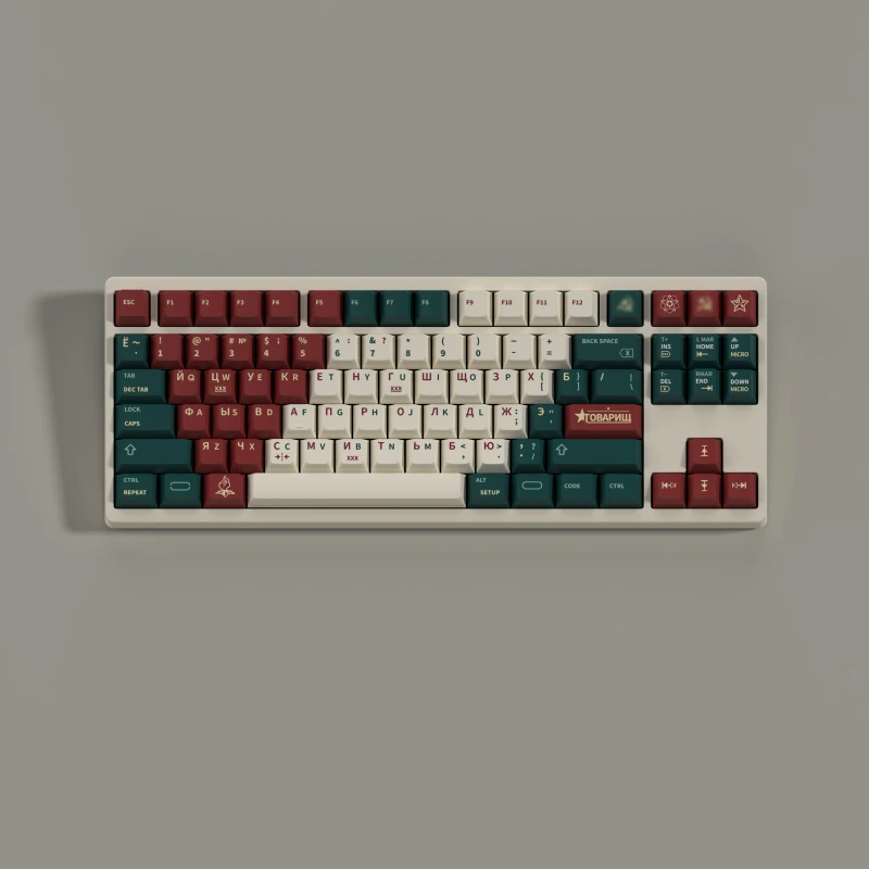 

142 клавиш русские градиентные колпачки клавиш Вишневый профиль PBT сублимационная колпачок для механической клавиатуры MX Switch GK61/68/75/84/87