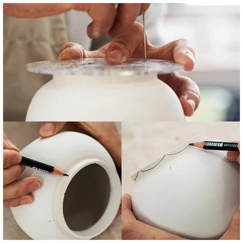 Clay Circular Divider Convenient Pottery Trimming Tool for Handcrafts Pottery Wheel Clay Crafts Ceramic Sculpture Trimming
