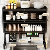 Sorty™ Over the Sink Dish Drying Rack with Cabinet – Dustproof Kitchen Storage Organizer