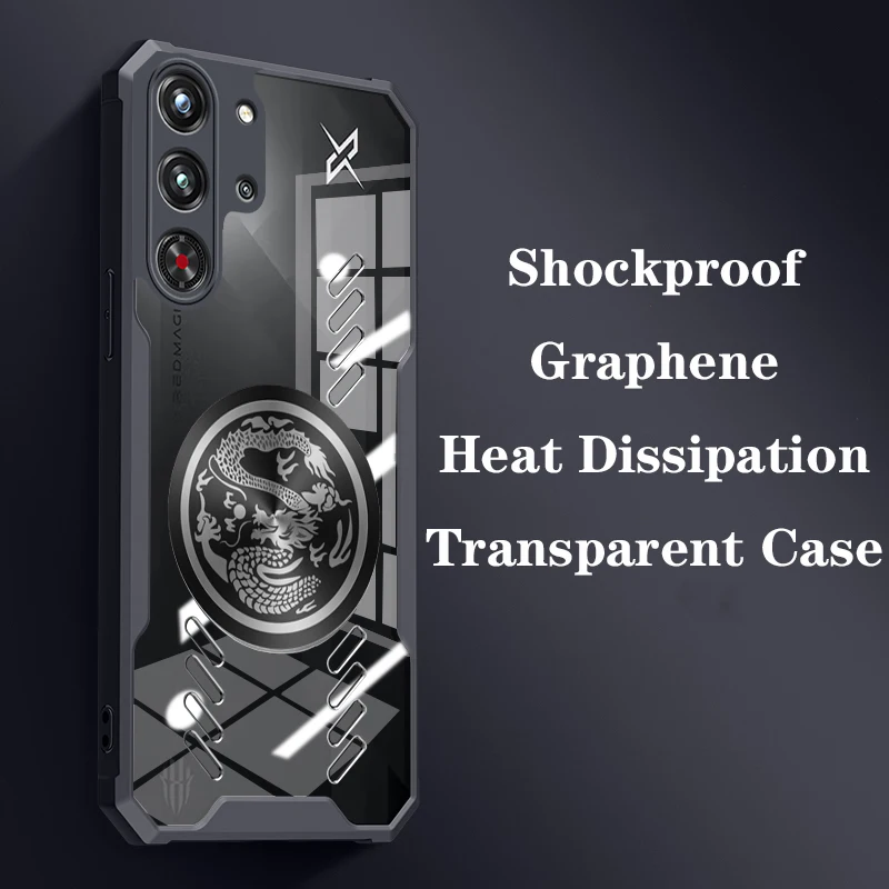 Magnetic Dragon Totem Graphene Cooling Case with Heat Dissipation