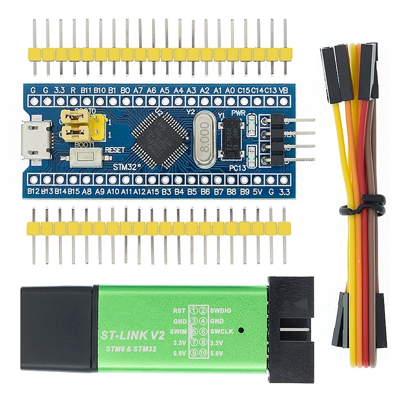 SAMIROB ST-LINK V2 Simulator Download Programmierer STM32F103C8T6 ARM STM32 Minimum System Development Board – Detail 3