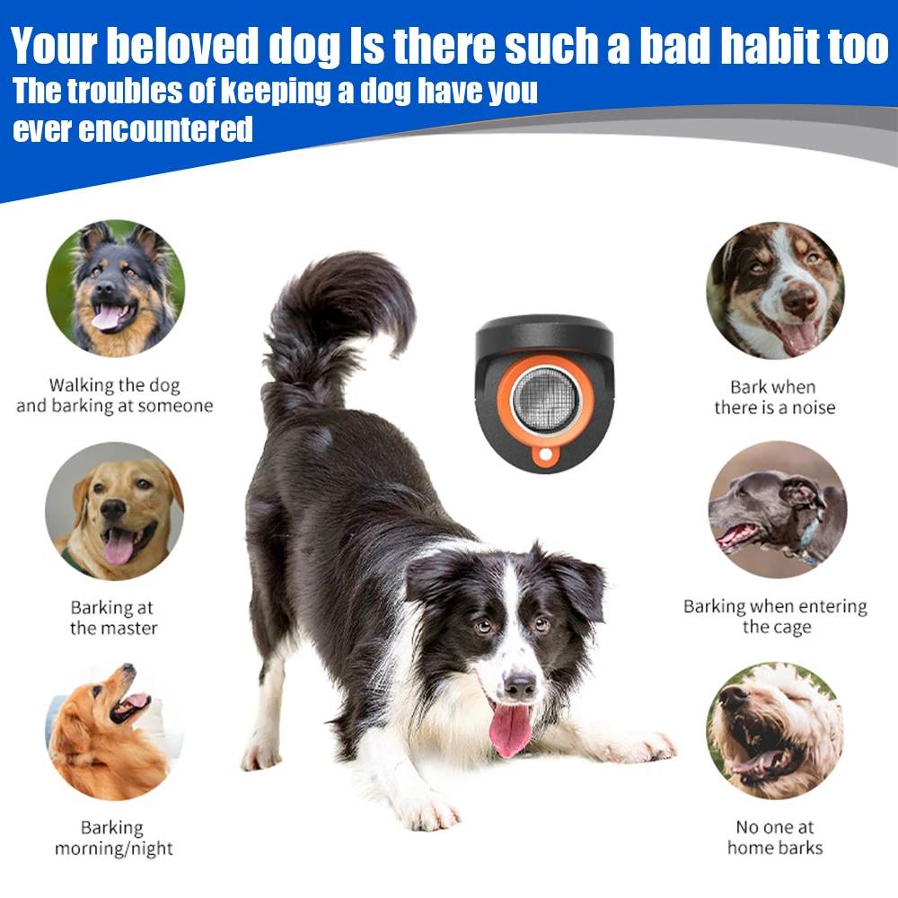 Dog Repeller Portable Device Ultrasonic Anti Bark Bite