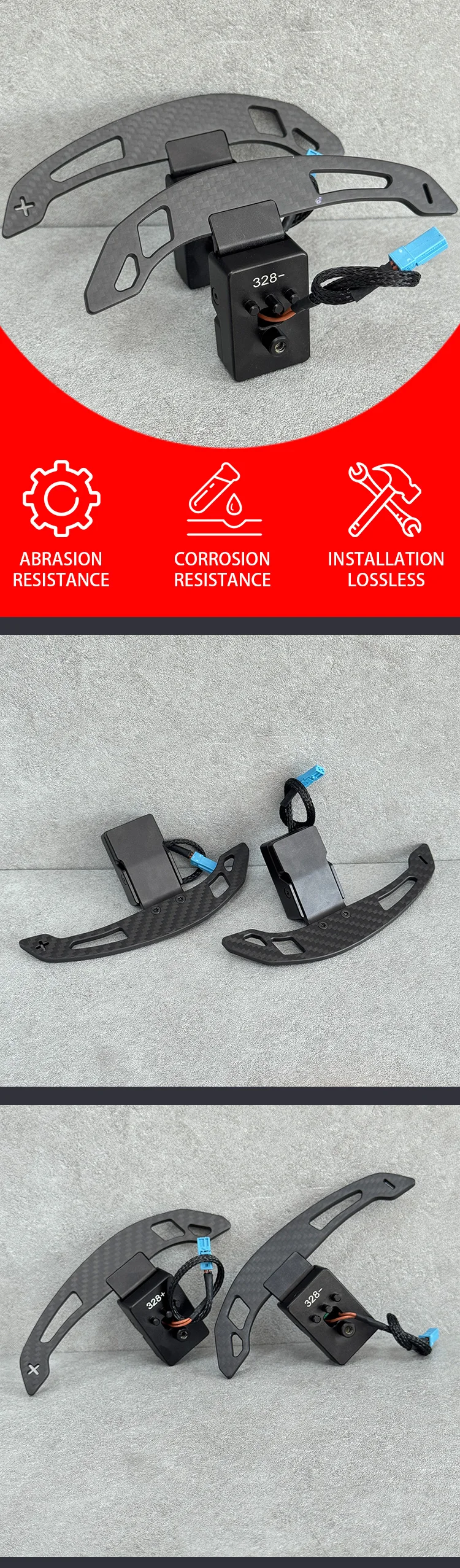 Suitable for BMW M2 M3 M4 M5 carbon fiber sport steering wheel magnetic paddles