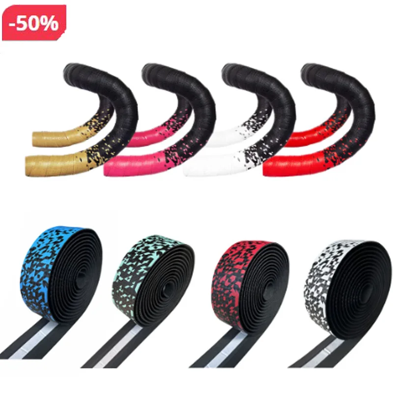Road Bike Bar Tape Colorful Gradient Color Handlebars Tapes EVA/PU Soft