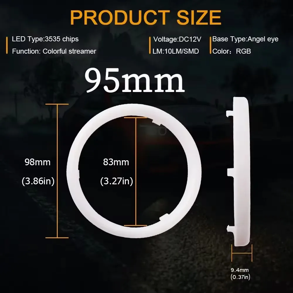 2PCS-Colorful 95mm