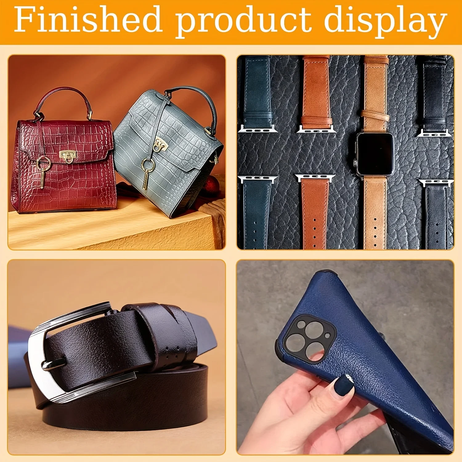 15 Sizes Round Hole Punch(1-15mm), Hollow Punch Cutter Tool Set with Storage Case, Leather Hole Punch, Leather Craft Die Cutter