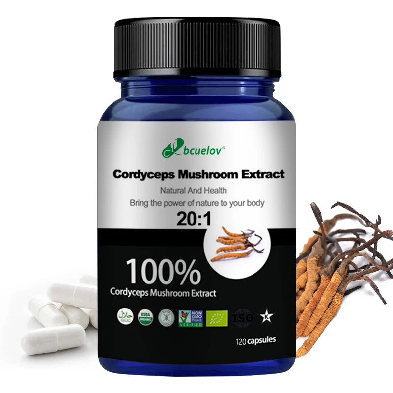 

Organic Cordyceps Capsules – Enhance Natural Energy, Stamina, Vitality, Immune Support – Mushroom Extract Supplement