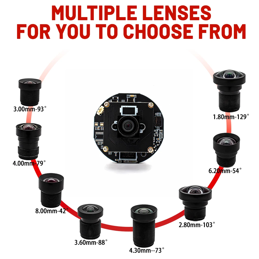 12MP IP Camera Module 4000x3000 25FPS 1/2.3" IMX577 CMOS POE Webcam Board With N