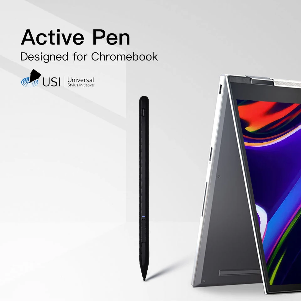 Chromebook Pen Usi Stylus Lápis Rejeição Palm 4096 Sensível à Pressão Recarregável hp Asus Lenovo Acer Samsung Tablet pc