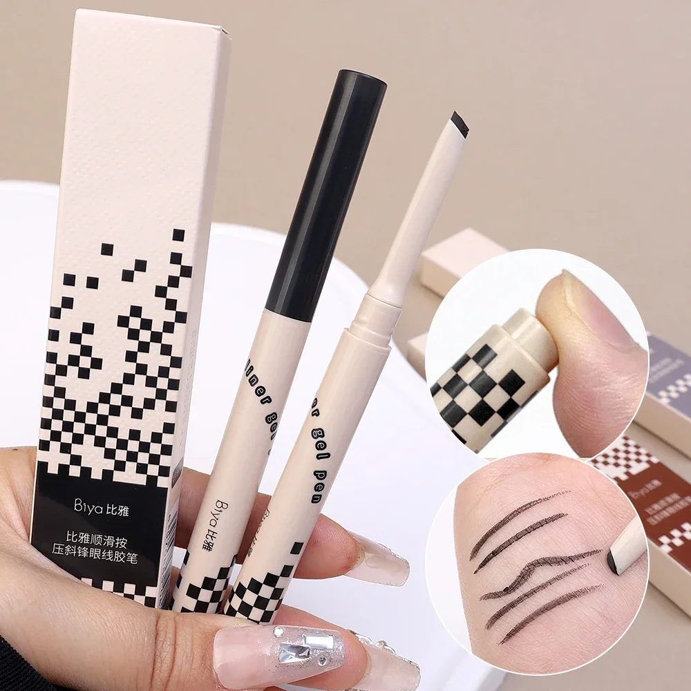 Waterproof Eyeliner Pen Smooth Matte Black Brown Eye Liner Pen Quick-drying Long Lasting Pencil Not Blooming Eye Makeup 5
