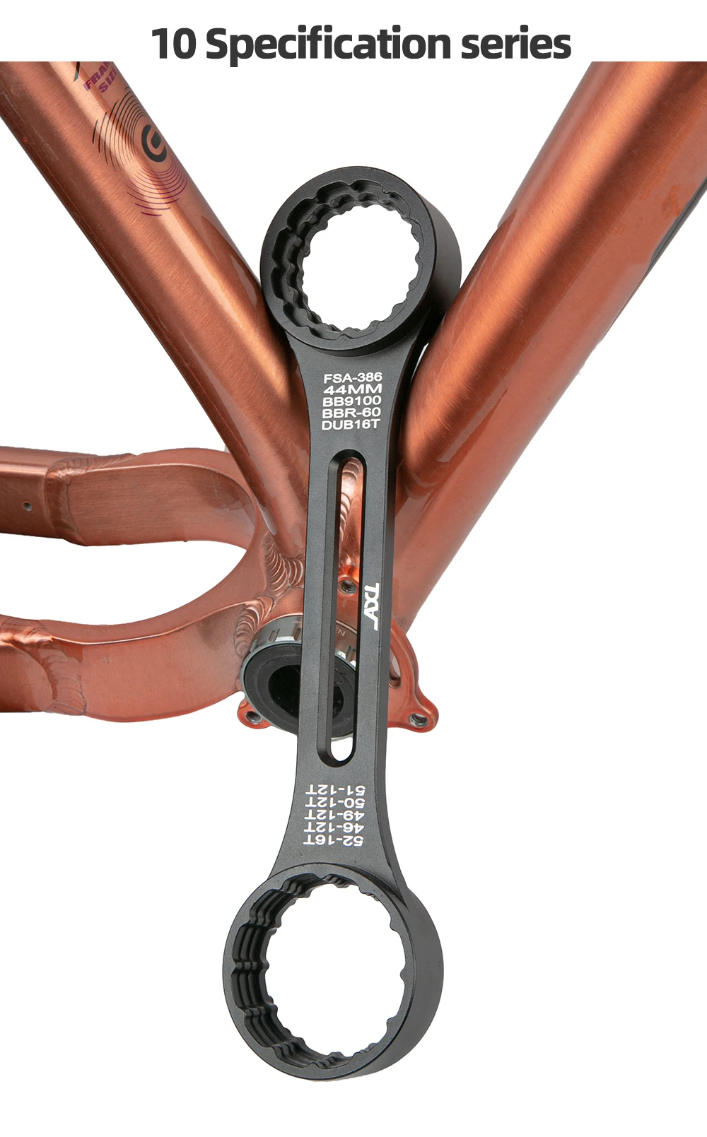 10-in-1 BB Schlüssel Fahrrad Tretlager Installieren Entferner Werkzeug Für BB51 BB52 BB91 BSA30 68 73 BBR60 MT800 BB386 XTR M9100 DUB T47 – Detail 11