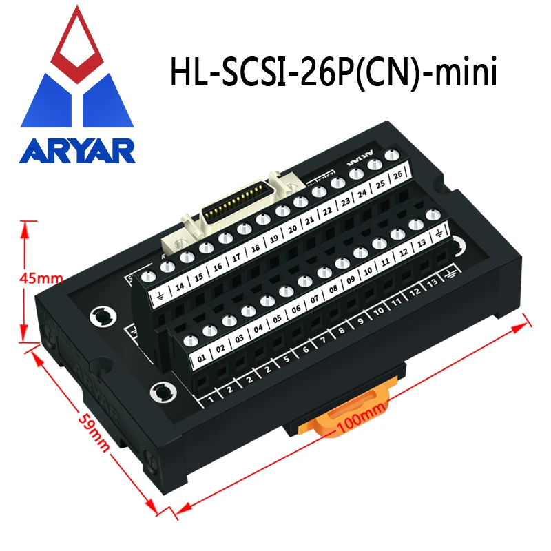 SCSI26 Core CN Slot 180 Degree Acquisition Card Converter Board Relay ...