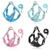 Dog Harness Leash Set for Small Medium Dog Cat Chest Strap Reflective Dog Clothes Vest Set Chihuahua Outdoor Walking Pet Supplie 4