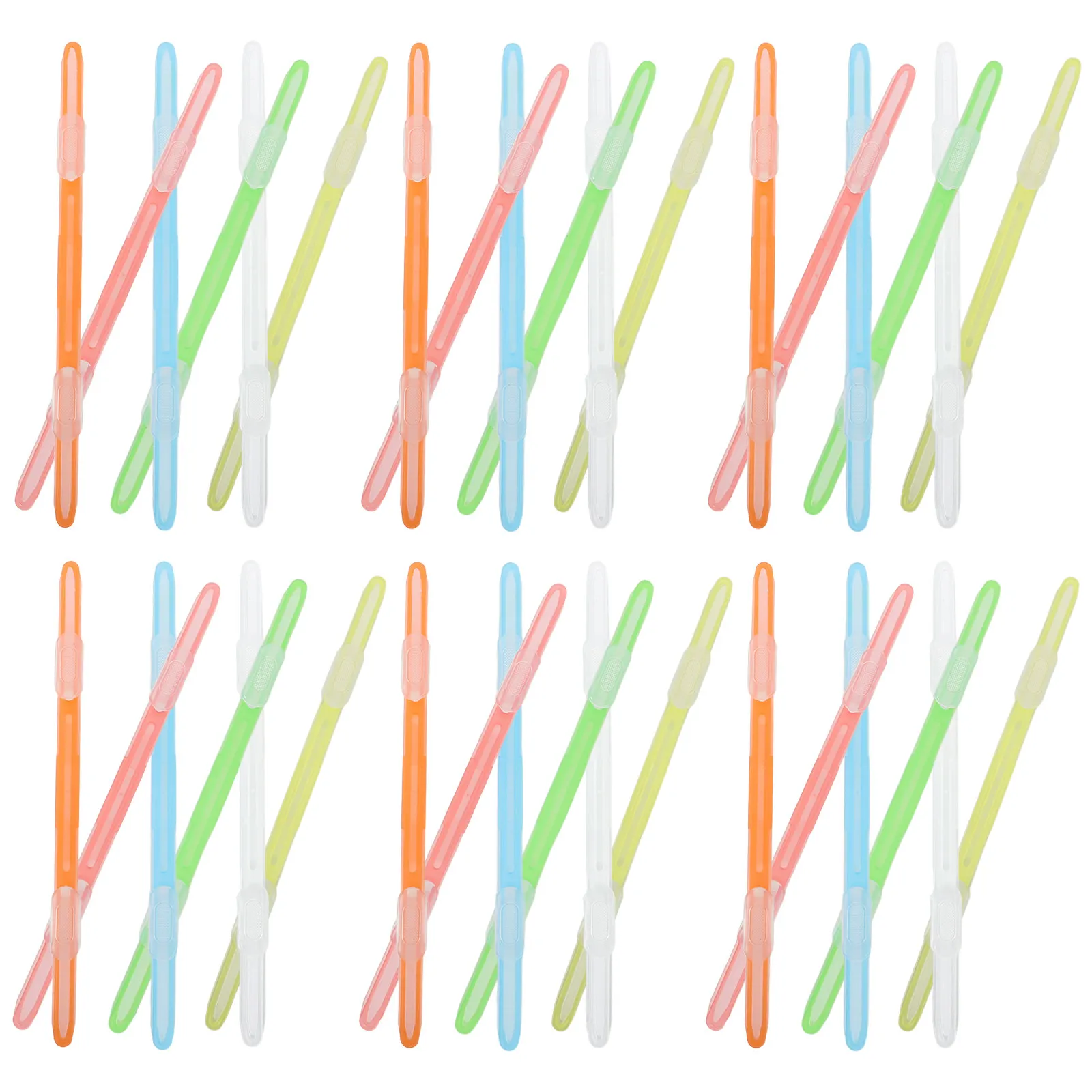 36Pcs 더블 홀 바인더 클립 디자인 학교 종이 고정 장치 가정 문서 정리 사무실 바인딩 클립