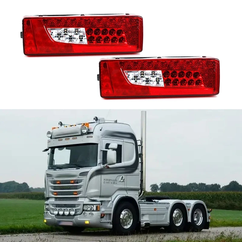 

24V LED Tail Light Combination Rear Lamps Right Left Taillights With Buzzer For Scania G400 G450 Heavy Truck 2380954