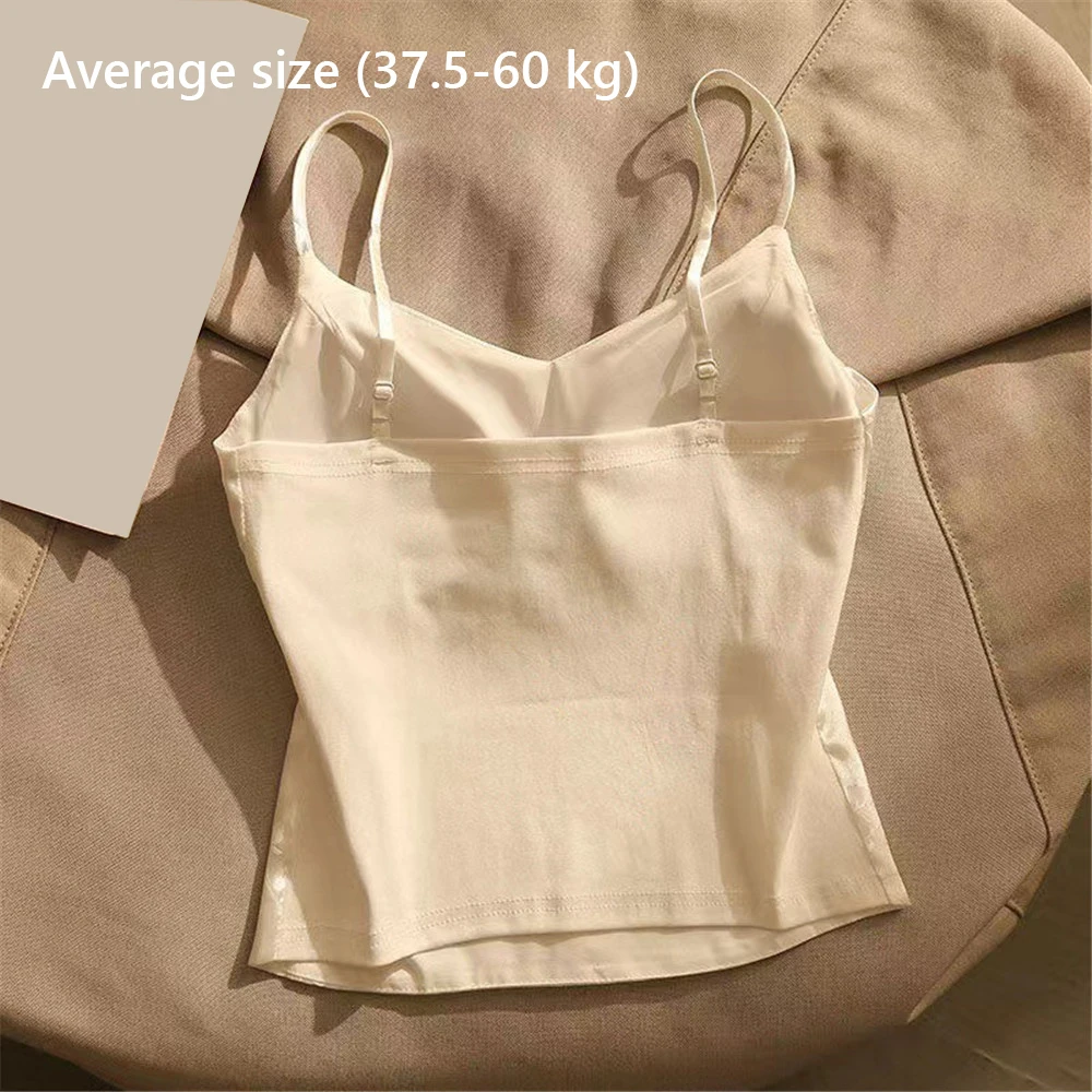 New Camisoles Women Fit Jacquard Satin Bottoming Sleeveless Chinese Style Tops With Breast Pads Summer Sexy Girls Clothing