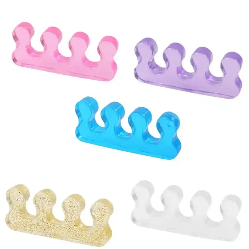 Nail Art Tools 2PCS Soft Silicone Manicure Pedicure Nails Finger Separator Flexible Finger Toe Spacer Separation Straighteners Tool