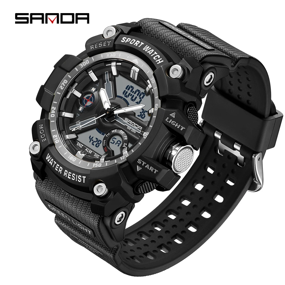 Rugged Waterproof Sport Wristwatch