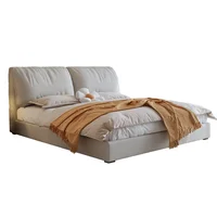 Lit Moderne Unique Minimaliste Rembourré avec Rangement pour Chambre à Coucher Double – Accessoires Maison Français pour le foyer 6