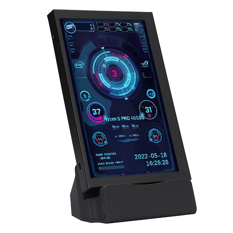 Polegada Ips Display Lcd Usb Tipo-c Tela Secundária Computador Cpu Gpu Ram Hdd Monitor Usb Display para Livremente Aida64 Novo