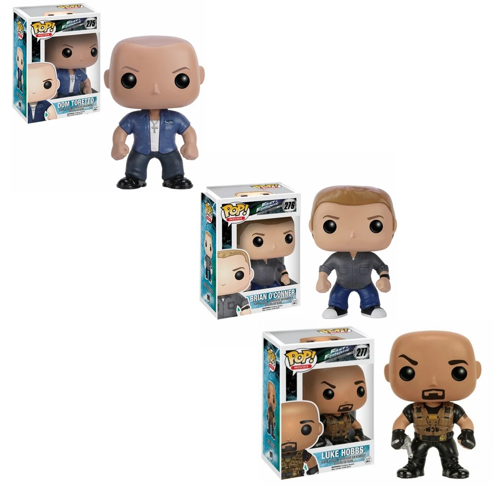 FUNKO New Arrive PELÍCULAS The Fast and Furious 275# 276# 277# Figuras de vinilo Figuras de acción de juguete Colección Modelo Juguetes para niños