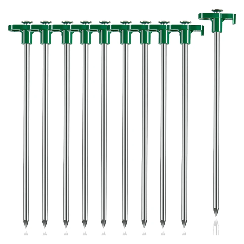 

10PCS Tent Stakes Pegs Outdoor Ground Stakes Camping Ground Stakes For All Kinds Of Ground