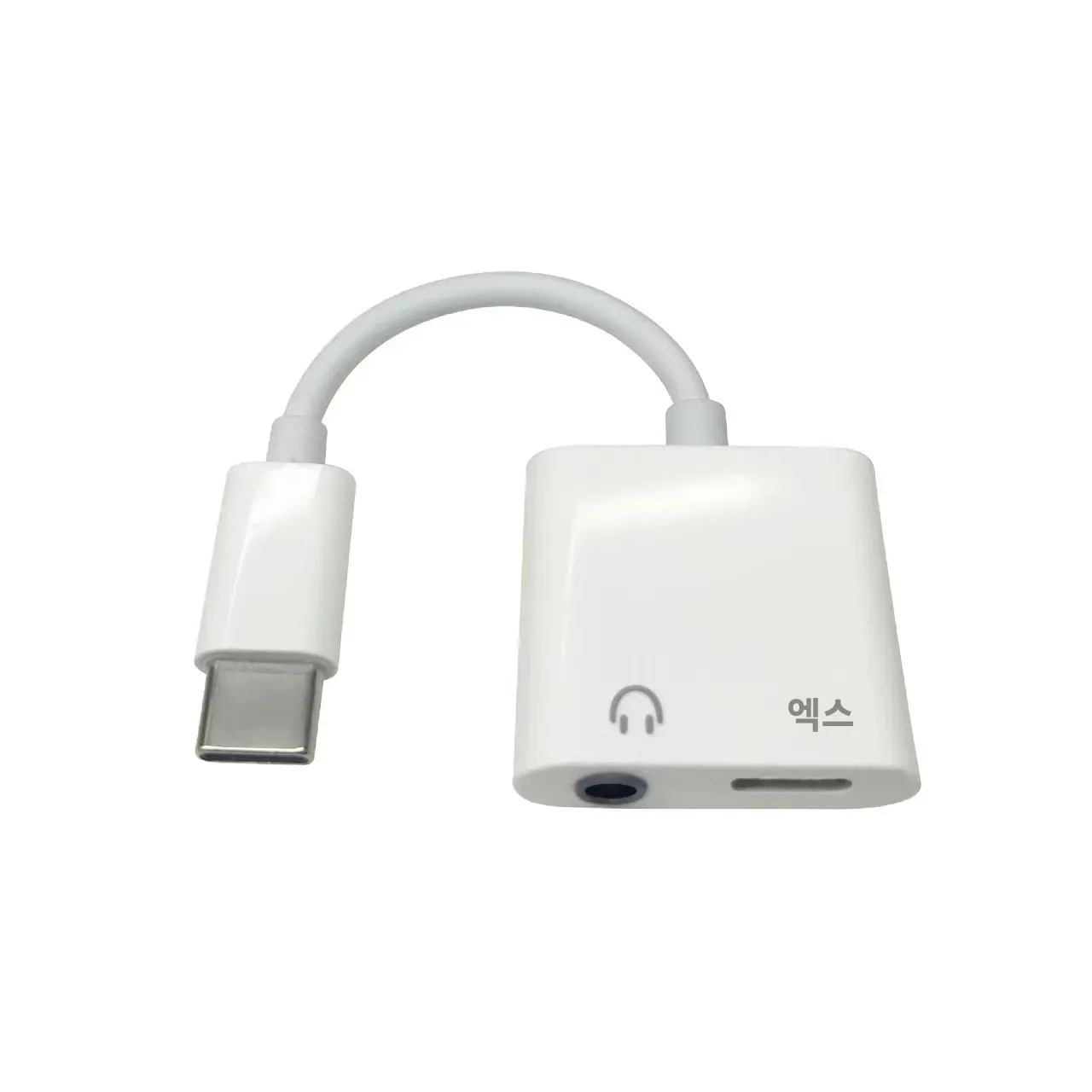 2-in-1 USB C-3.5mm 헤드폰 어댑터 (60W PD 충전, 동시 오디오 및 충전 기능 포함) 아이폰 15 시리즈, 삼성, 아이패드용