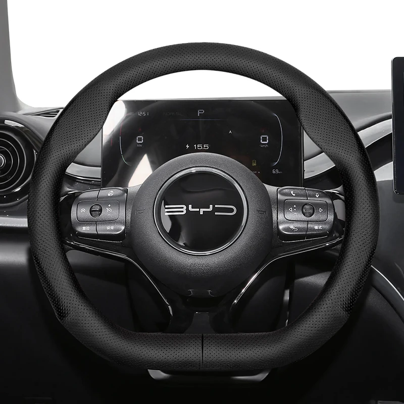 Steering Wheel Cover For BYD Fit Dolphin Mini Seal Atto 3 Song Plus Pro King F3 Shark M6 Seagull