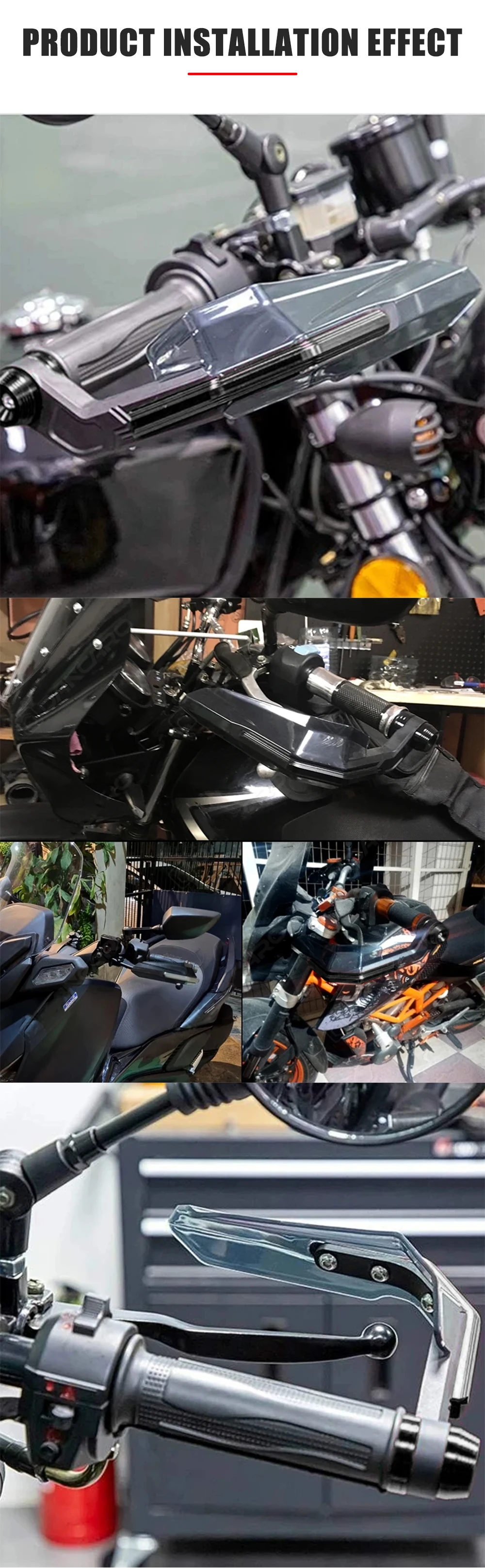 Motorrad Winddicht Handschutz Griff Schutz Grip Abdeckung Lenker Schutz für HONDA Yamaha Dirt Bike Motorrad – Detail 12